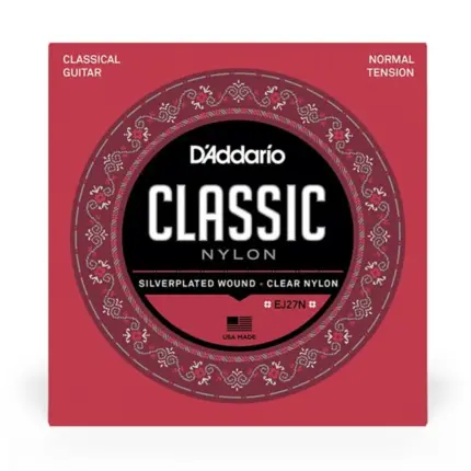 Cuerdas Para Guitarra Clásica Daddario EJ27N, Tensión Media